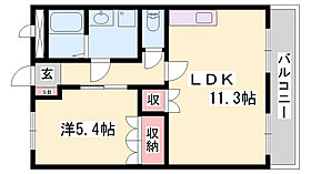 ピアコート  ｜ 兵庫県姫路市土山2丁目（賃貸マンション1LDK・2階・41.04㎡） その2