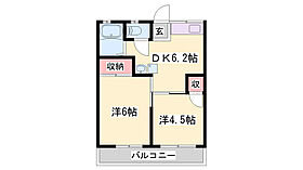 サンハイツ滝野A棟  ｜ 兵庫県加東市新町（賃貸アパート1LDK・2階・34.35㎡） その2