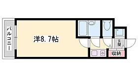 ダイアパレス姫路大手前通西  ｜ 兵庫県姫路市福中町（賃貸マンション1K・3階・22.97㎡） その2