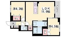 フェリーチェ今宿  ｜ 兵庫県姫路市北今宿3丁目（賃貸アパート2LDK・1階・47.69㎡） その2