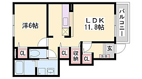 グランディアス トシ  ｜ 兵庫県姫路市別所町北宿（賃貸アパート1LDK・1階・42.80㎡） その2