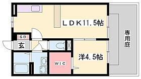 キャメロット飾磨B  ｜ 兵庫県姫路市飾磨区上野田1丁目（賃貸アパート1LDK・1階・40.29㎡） その2