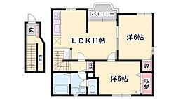 間取図画像 2LDK