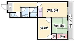 間取図画像 2DK