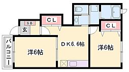 間取図画像 2DK