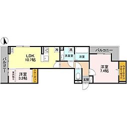 メゾン ド ソルテB棟 3階/-