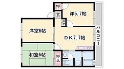 間取図画像 3DK