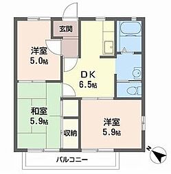 間取図画像 3DK