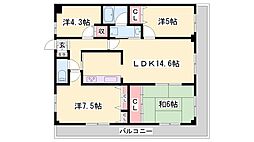 ビル 4LDKの間取図画像