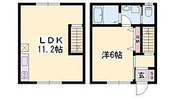 アーバン山吹 1LDKの間取図画像