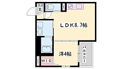Habitasion京口 1LDKの間取図画像
