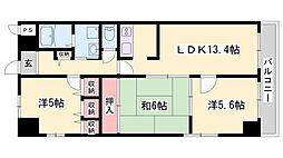 キャッスルコート福崎 3LDKの間取図画像
