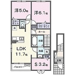 サンセールIX A 2階/-