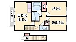ローテローゼ恵比須 2階