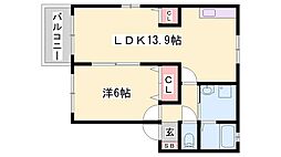 ルシエール的形B棟 2階