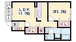 ソレイユ広野 1階/-