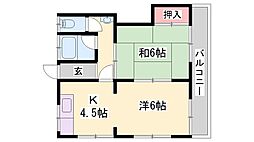 グリーンハイツ 北棟 2階/-