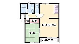 パークシティータキノ 1LDKの間取図画像