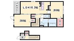 クルミルクルミ 2LDKの間取図画像