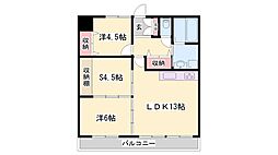 クリーンピアみこおかまえ 2SLDKの間取図画像