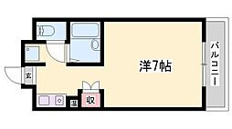 LIFETOWN2 ワンルームの間取図画像