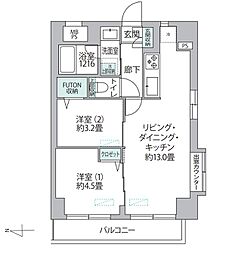 間取図画像 2LDK