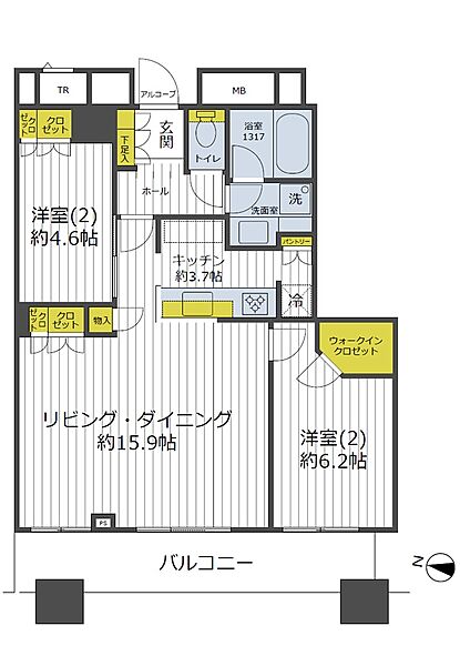 間取りを拡大表示