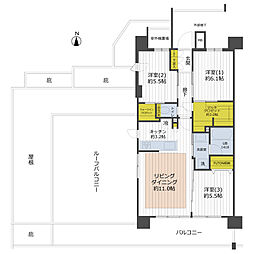 間取図画像 3LDK