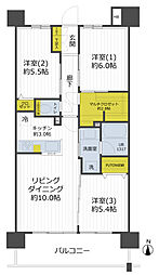 間取図画像 3LDK
