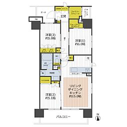 イニシア所沢 3LDKの間取図画像