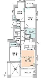 モナーク東久留米R・T参番館 3LDKの間取図画像