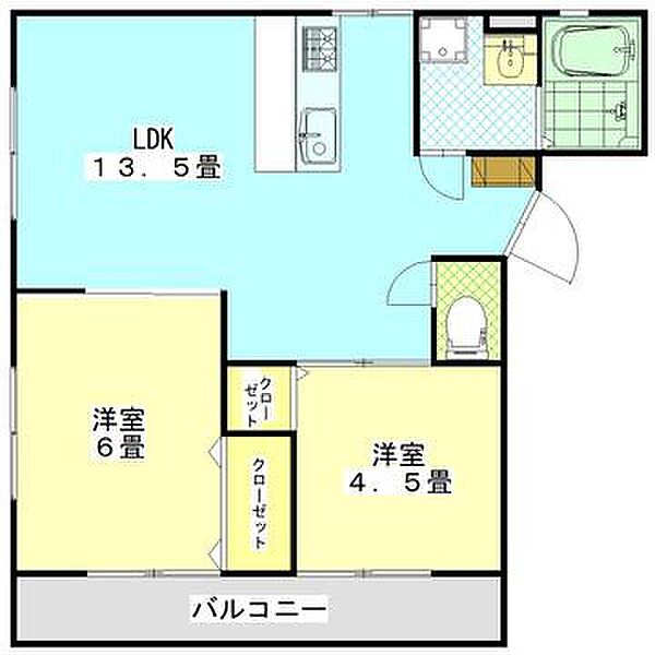 南良原ビル ｜広島県広島市安佐南区八木4丁目(賃貸アパート2LDK・2階・48.60㎡)の写真 その2