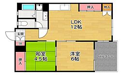シャトー東香里 3階/-