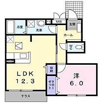 滋賀県蒲生郡日野町大字大窪（賃貸アパート1LDK・1階・47.05㎡） その2