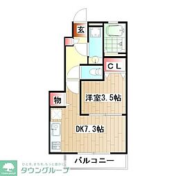 JR常磐線 金町駅 バス20分 大塲川水門下車 徒歩1分の賃貸アパート 1階1DKの間取り