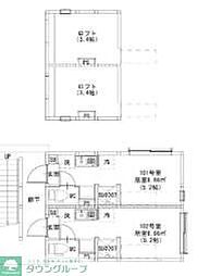Ｃｏｍｆｏｒｔ　天照 1階ワンルームの間取り