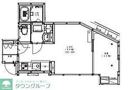 KEIAI RESIDENCE 青井II 1階1LDKの間取り