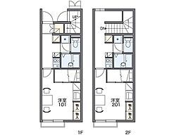京成本線 堀切菖蒲園駅 徒歩6分の賃貸アパート 1階1Kの間取り