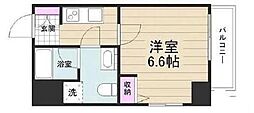 AZEST立石R 6階1Kの間取り