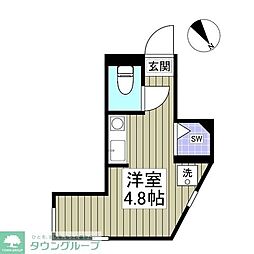 コートM&A Part12 1階ワンルームの間取り
