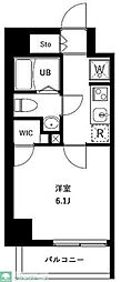 URBANPARKお花茶屋 1Kの間取図画像