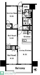 アンビシャス青砥 2SLDKの間取図画像