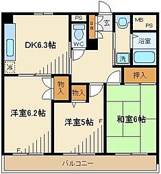T'sgarden新小岩 3DKの間取図画像