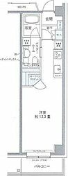 プライムアーバン豊洲 ワンルームの間取図画像