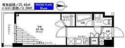ステージファースト両国アジールコート 1Kの間取図画像