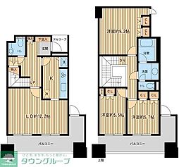 リバーサイド隅田セントラルタワー 3LDKの間取図画像