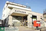 足立六木郵便局 徒歩10分。郵便局 730m
