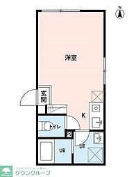 シャルム西新井 ワンルームの間取図画像