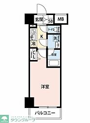 CREVISTAお花茶屋 1Kの間取図画像