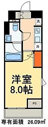 アイル西日暮里イースト 1Kの間取図画像